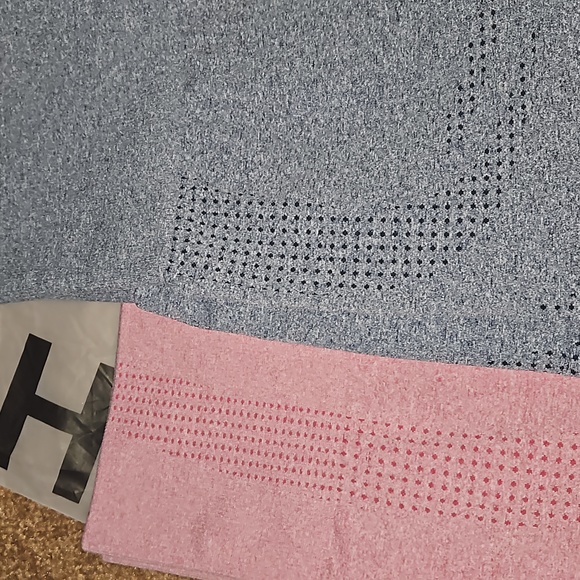 No Longer Avail NWT 2 Pack Seamless Yoga High Stretch Wide Band Waist Shorts - Picture 4 of 4